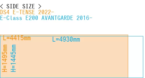 #DS4 E-TENSE 2022- + E-Class E200 AVANTGARDE 2016-
